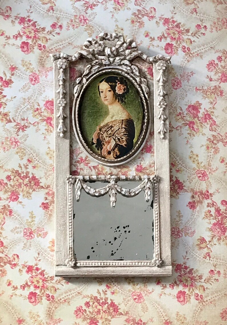 Trumeau Mirror Miniature Mirror Hand Made 1.12 Dollhouse Decor Etsy