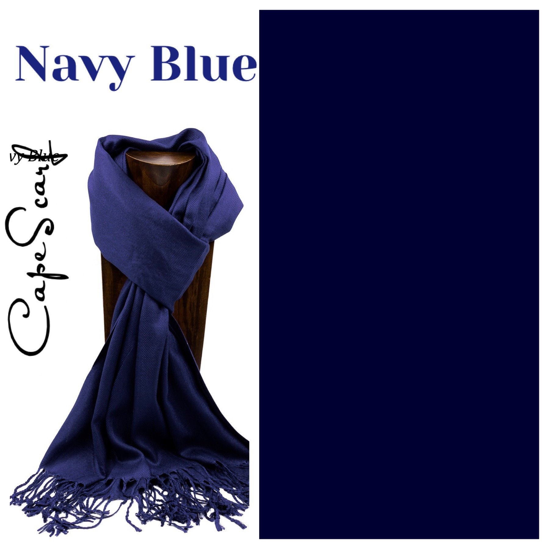 navy pashmina wedding