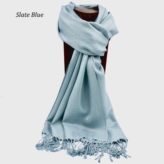 slate blue shawl