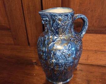 Blue/Gold Metz Studio Pitcher