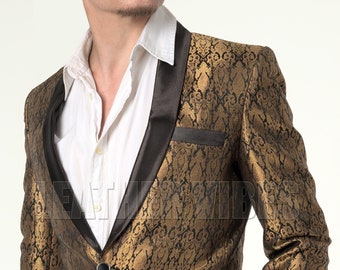 Gold Tuxedo Dinner Jacket