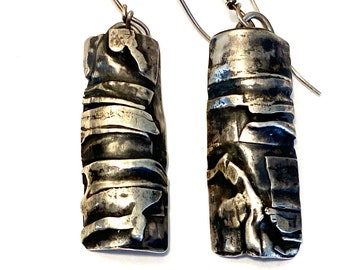 Fused Sterling Silver Earrings