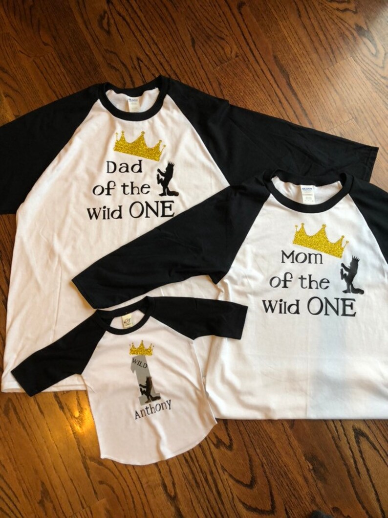 wild one family t shirts
