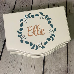 Large luxurious vine themed personalized music jewelry box with spinning ballerina.