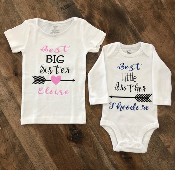 etsy big sister little brother outfits