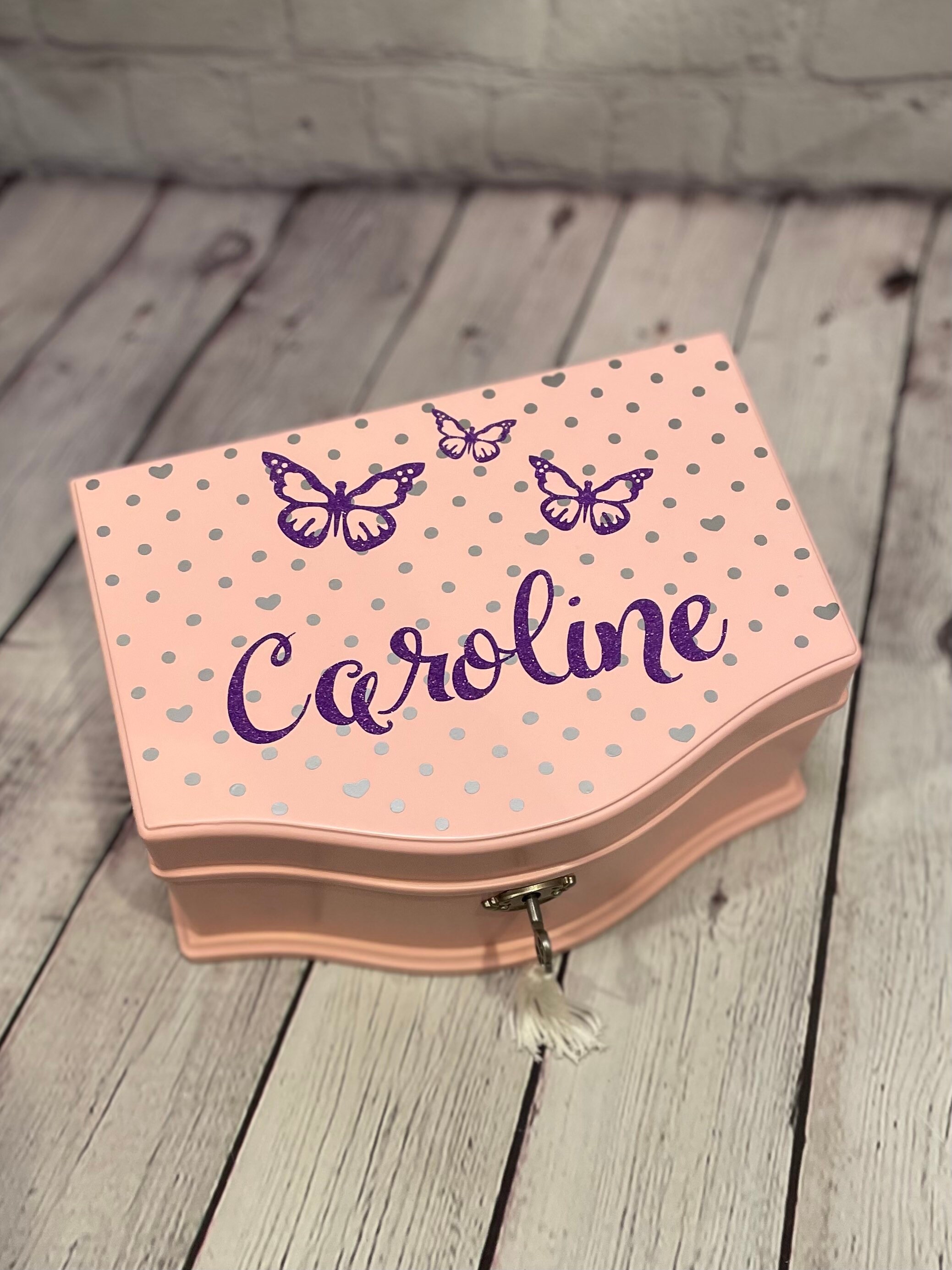 Large Personalized music jewelry box for girls with ballerina Etsy