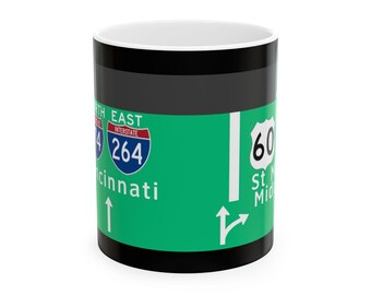 Shelbyville Rd Exit 138 Mug: St Matthews, Middletown, Cincinnati