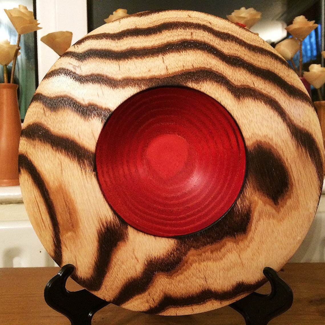 Tigers Eye Handmade Bowl With Striking Design Unique Etsy