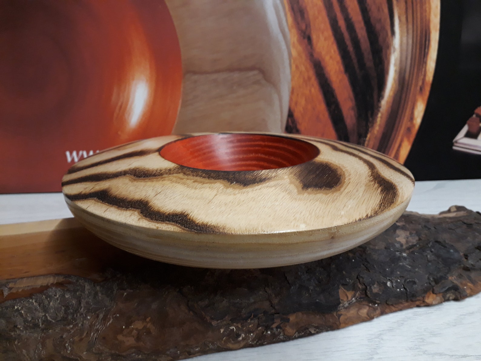 Tigers Eye Handmade Bowl With Striking Design Unique Etsy