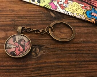 Comic Book Keychain - Etsy