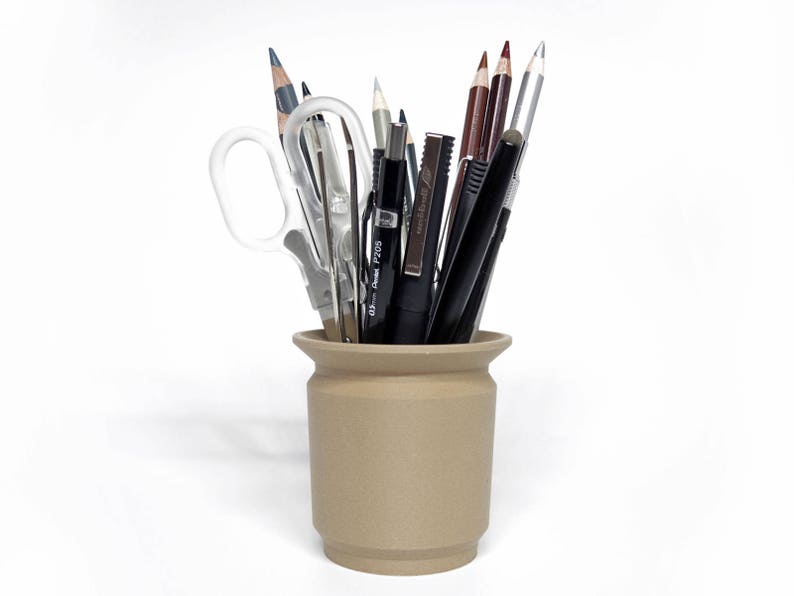 Modern Pencil Cup Small 3d Printed Pen Holder Desk Etsy