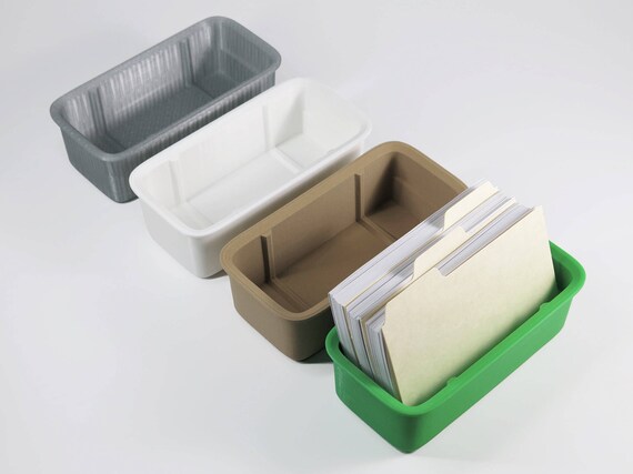 Modern Index Card Holder 3d Printed Desk Accessories Etsy