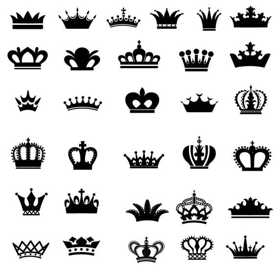 Crown svg file Crown clipart Queen crown King crown Cut | Etsy