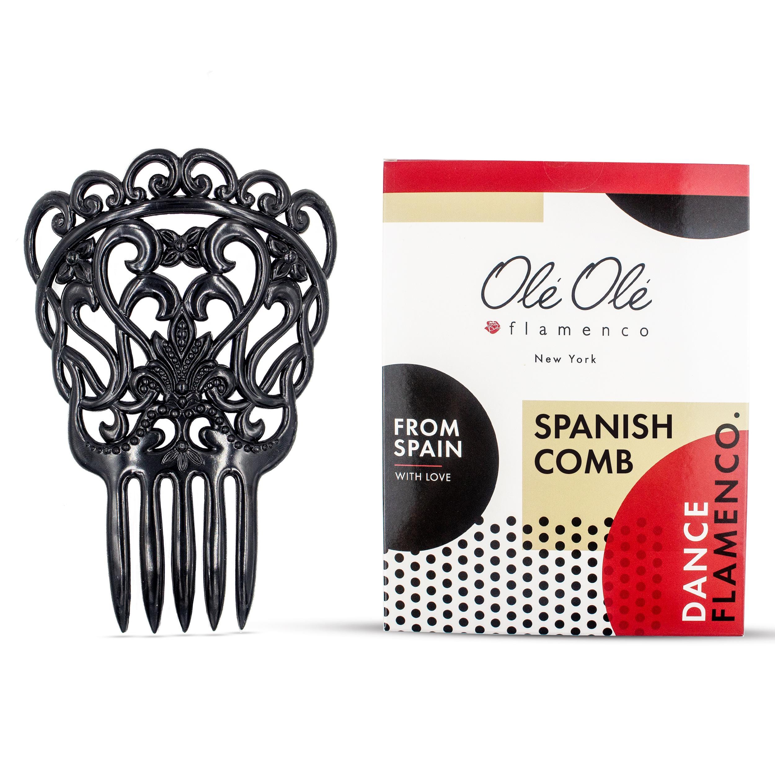 Spanish Hair Comb Small Peineta Flamenco Earrings Cultural Accessory Small Flamenco Hair Comb in Silver – Minimalist Peineta for  main image 4