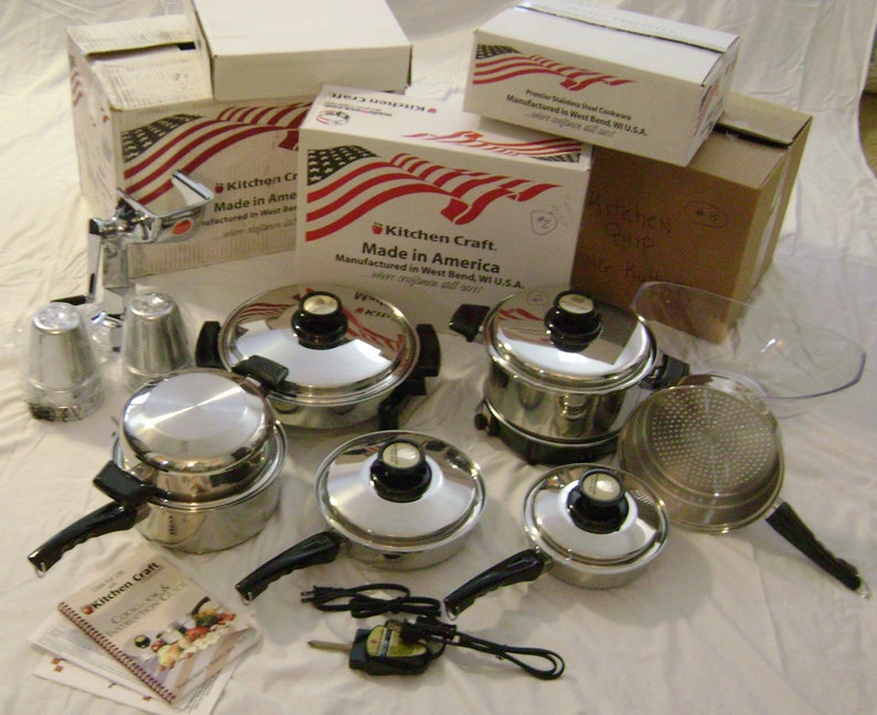 Vintage Kitchen Craft Waterless Cookware Set | Etsy