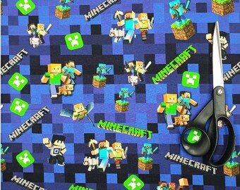 Blue Minecraft Etsy