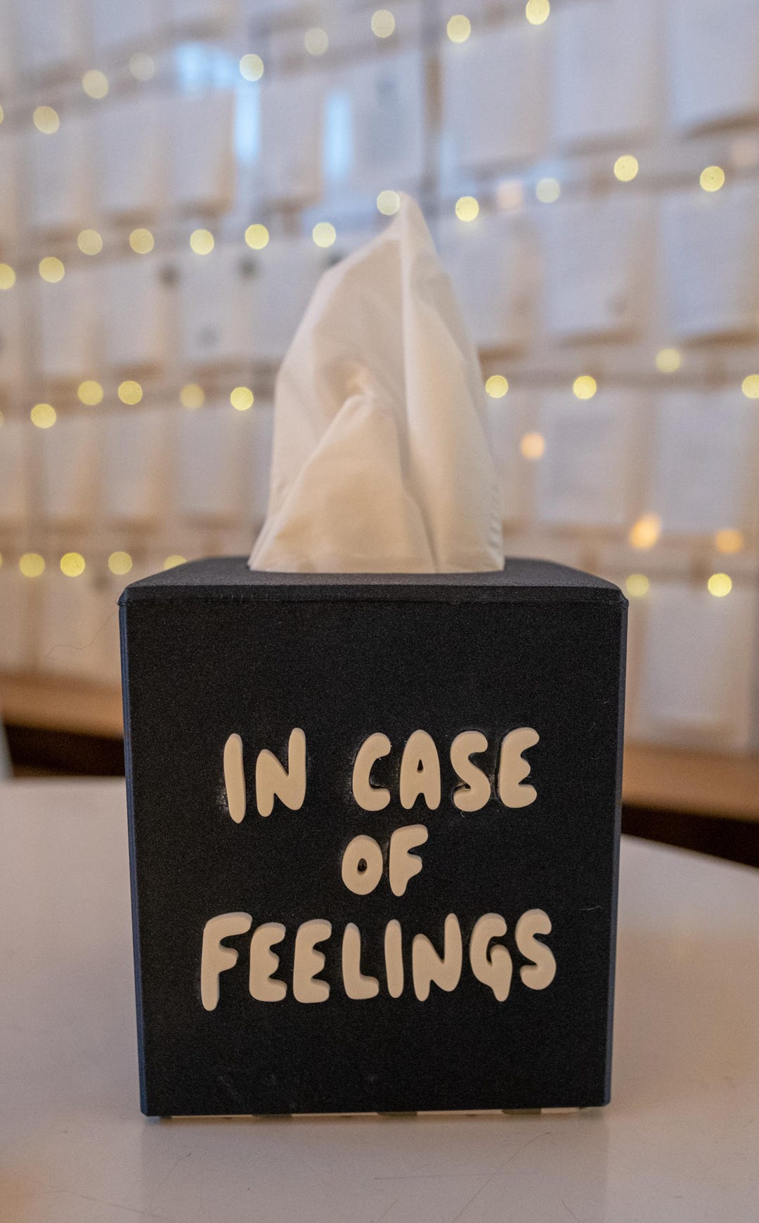 Patron Package: in Case of Feelings Tissue Box Cover - Etsy