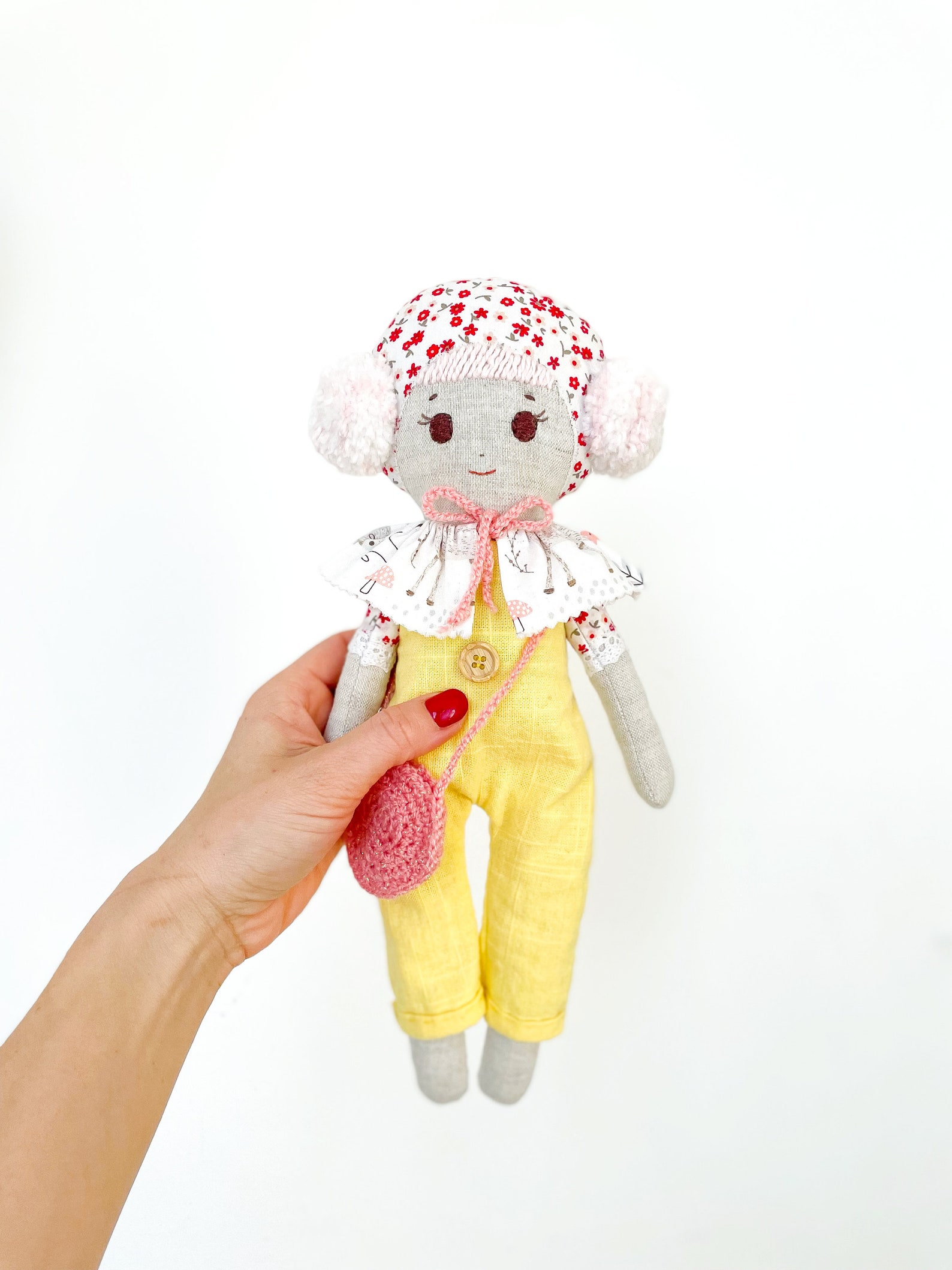 Handmade Rag Doll, Heirloom Linen Doll, Soft Toys. - Etsy