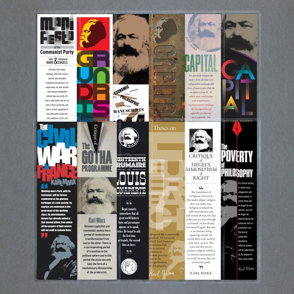 Karl Marx bookmarks