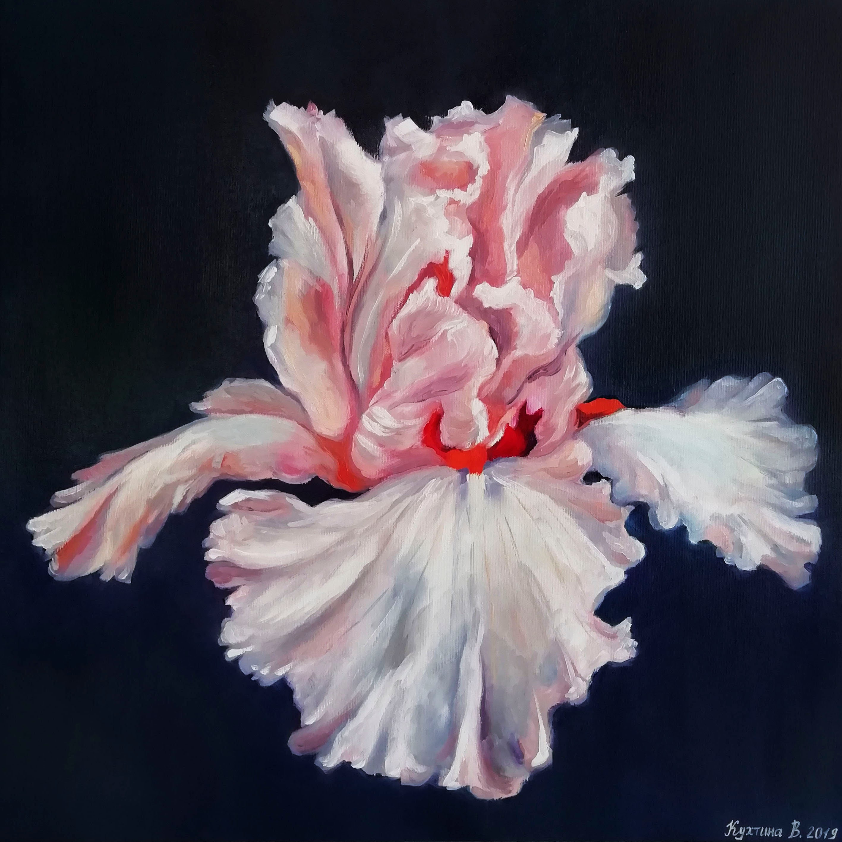 Pink White Roses Oil Painting Original Art Flowers Artwork Canvas Art By By Artshopliliya Painting Art Collectibles Kromasol Com