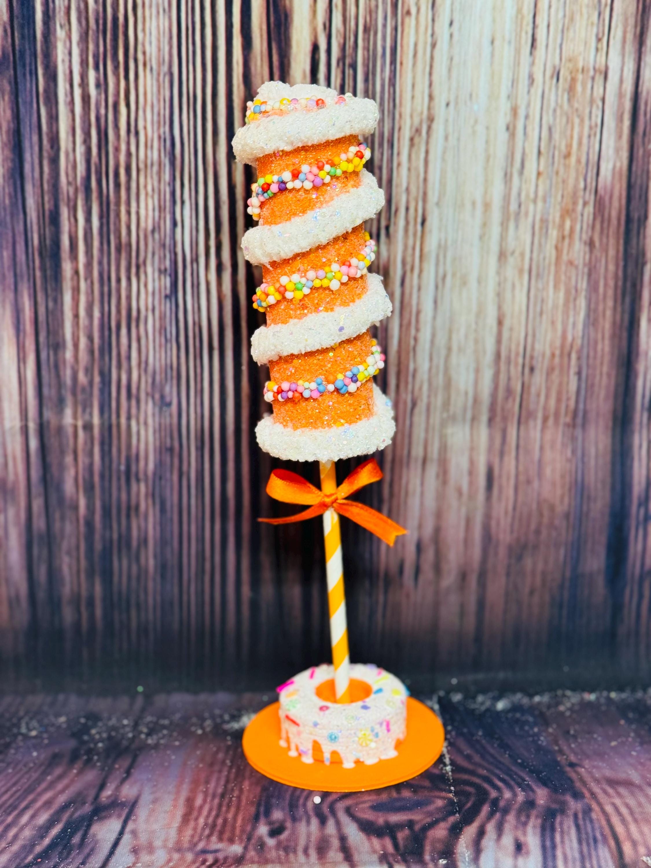 Fake Lollipop And Stand Centerpiece