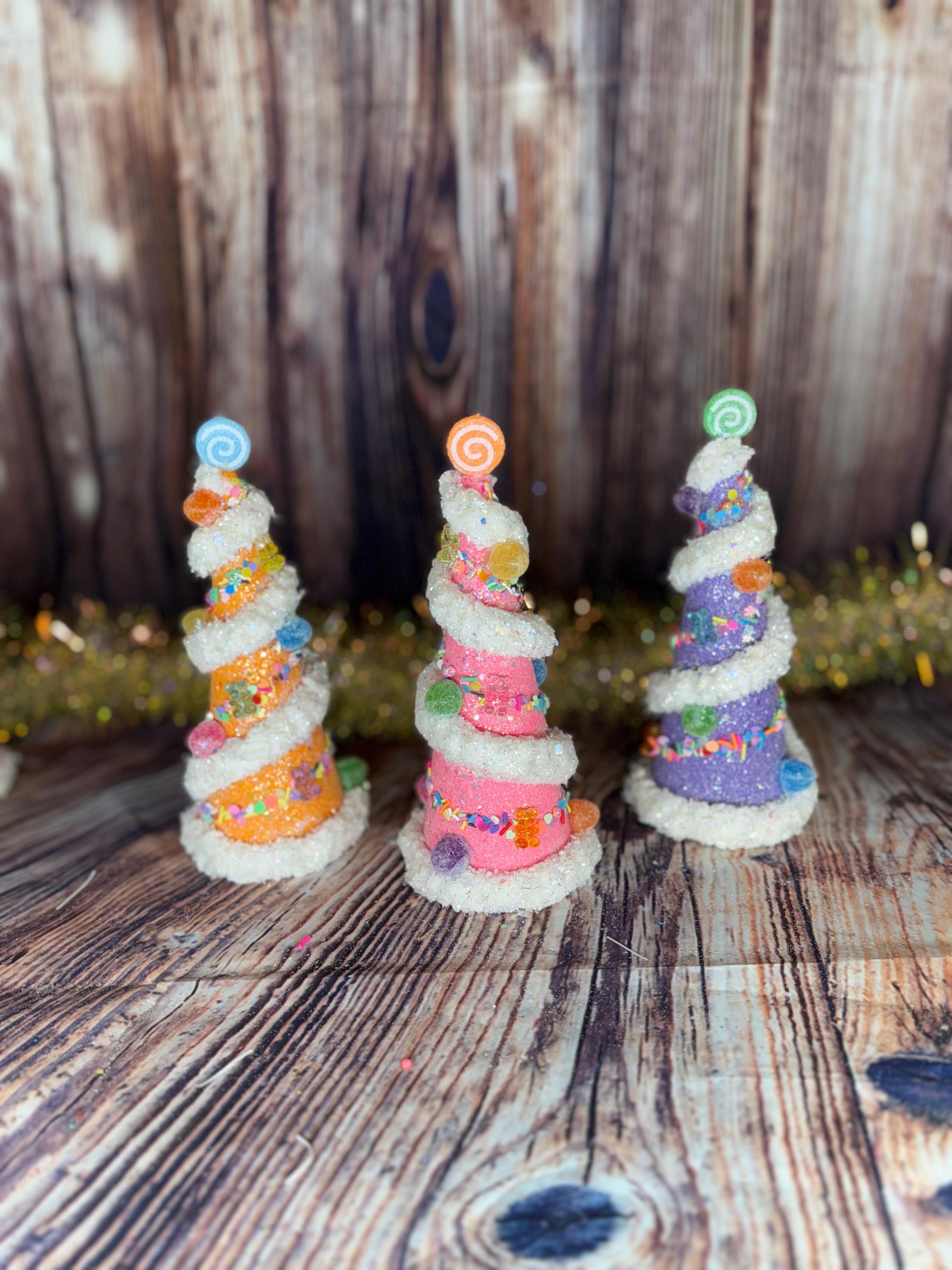 Fake Candy Tree Centerpieces 3 Sizes