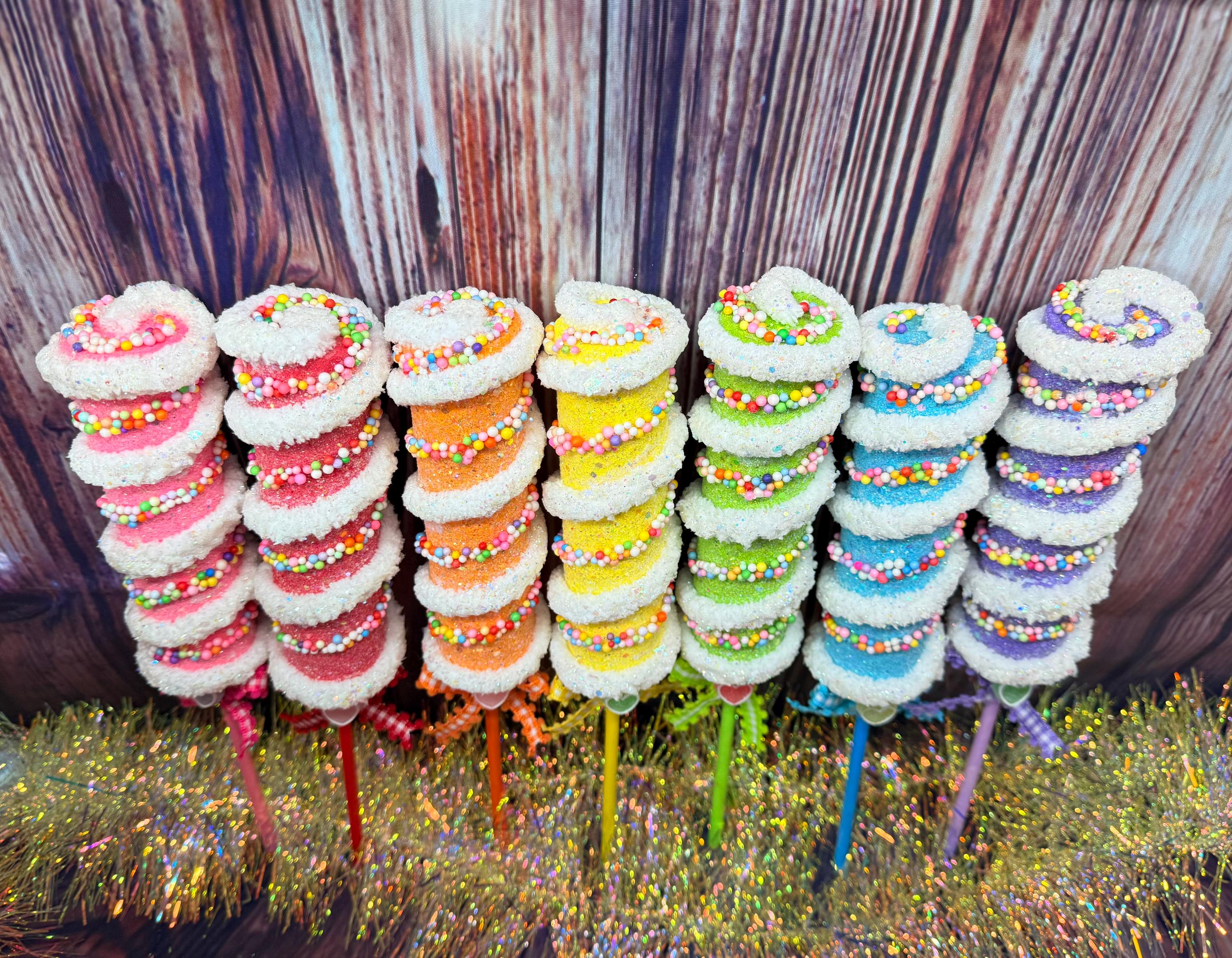 Spring Color Lollipop Tree Floral Pick
