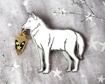 Wolf Star Carrier Enamel Pin Glow in the Dark Animals with Lantern Stars Gold Silver Fox Cute Fantasy Forest Kawaii Accessory Collector Gift
