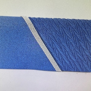 Blue Fashion Glitter Evening Clutch Bag