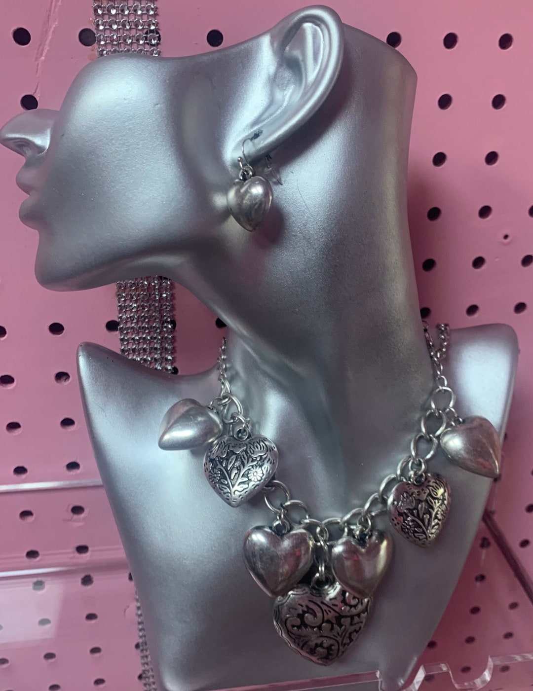 2pc Drop Heart Set - Etsy
