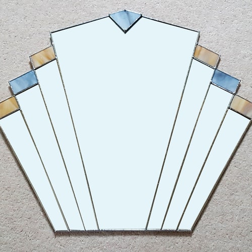 Art Deco Fan Mirror Art Deco Mirror Wall Mirror Vintage Etsy UK