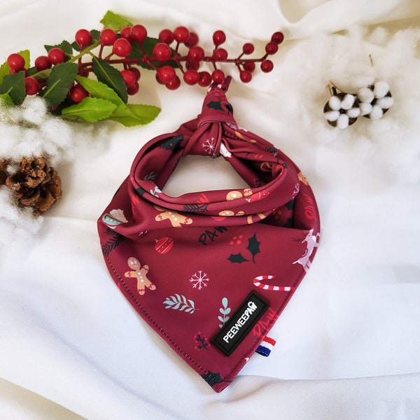 Bandana pour chien de Noël ※ PAW'XMAS / Dog bandana / Cadeau pour chien / Accessoire chien