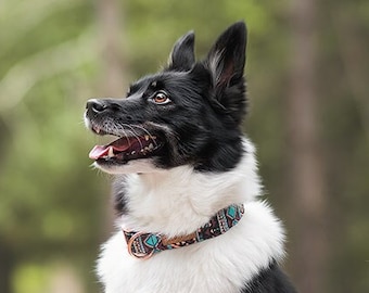 Adjustable dog collar ※ PEEWEETHNIC (3 colors)