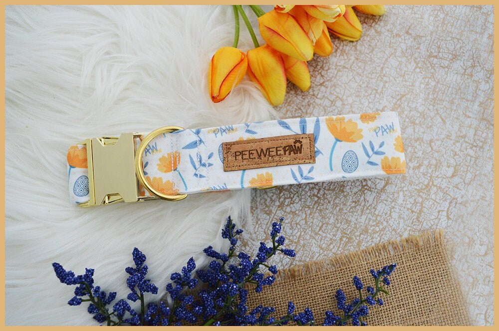 Collier Plat Pour Chien Réglable ? Peeweaster/Dog Collar Cadeau Collier Petit Grand Chien