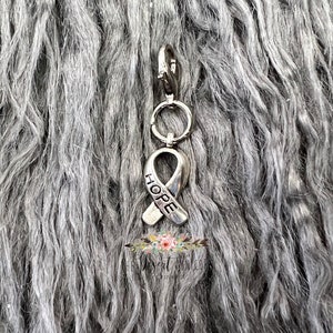 Hope Charm, Awareness Ribbon Charm, Badge Reel Charm, Badge Reel, Badge Charm, Nurse Gift, Nurse Badge Reel, Medical Badge Reel, Cute Badge