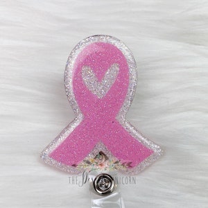 Breast Cancer Badge Reel, Nurse Badge Reel, Cute Badge Reel, Badge Reel, Awareness Badge Reel, Ribbon Badge Reel, Cancer Badge Reel