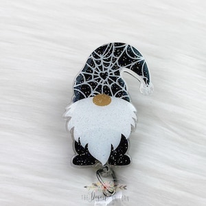 Halloween Gnome Badge Reel, Nurse Badge Reel, Spider Web Gnome Badge Reel, Cute Badge Reel, Halloween Badge Reel, Spooky Season, Medical