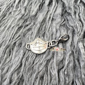 Mask Charm, Badge Reel Charm, Badge Reel, Badge Charm, Nurse Gift, Nurse Badge Reel, Medical Badge Reel