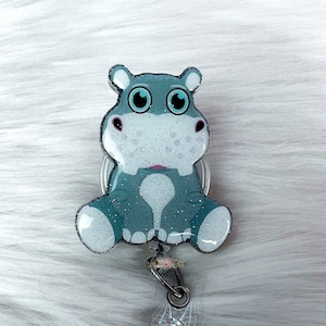 Cute Hippo Badge Reel, Nurse Badge Reel, Hippo Badge Reel, Badge Reel, Animal Badge Reel, Cute Badge Reel, Nurse Badge Reel,