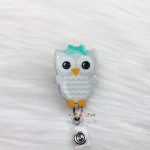 Cute Owl Badge Reel Interchangeable, Nurse Badge Reel, Interchangeable Badge Reel, Badge Reel