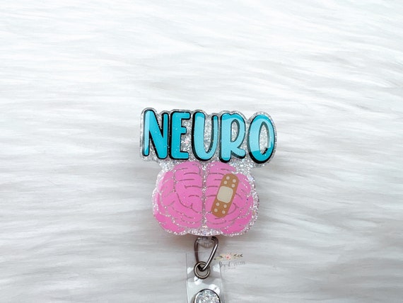 Neuro Badge Reel, Brain Badge Reel, Nurse Badge Reel, Neurology