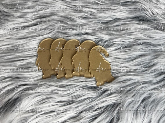 Gnome Acrylic Blanks: Badge Reel Acrylics with Decal Set