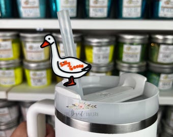 Silly Goose Straw Topper – Funny 3D Printed Tumbler Accessory for Standard Reusable Straws