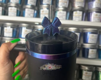 3D Printed Bow Straw Topper: Tumbler Accessory