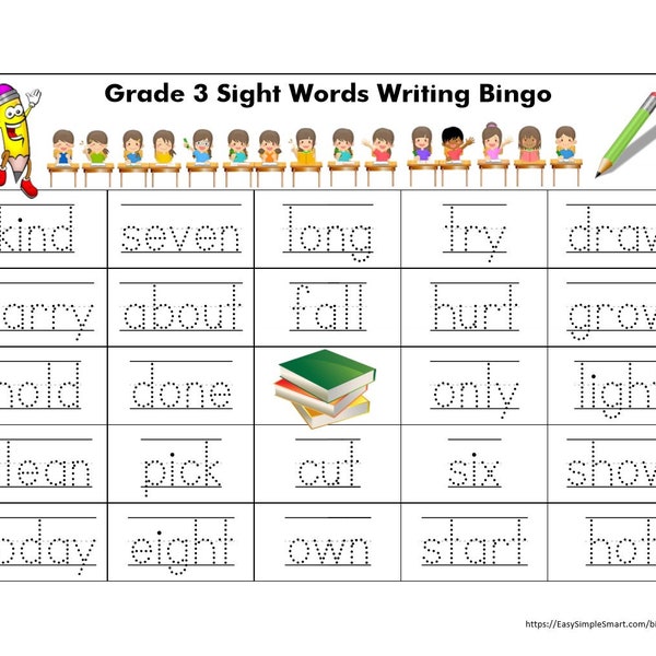 Sight Word Bingo Bundle - all Dolch lists - writing help - Sight Word Bingo for Early Readers and Writers