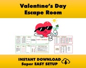 Escape Room for Kids - DIY Printable Game – Valentine's Day Escape Room Kit – Birthday Party Games - Kids Puzzle Game – Family Game Night