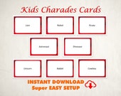 Charades Game for Kids, Printable Kid-Edition Charades, Classroom Charades Game, 200 Fun Words and Actions, Printable School Games for Kids