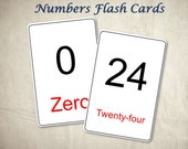 Numbers Flash Cards - Numbers and Letters | Educational Flashcards | Montessori Flash Cards | Flashcards Printable | Montessori Flashcards