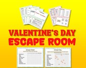 Valentines Day Escape Room for Kids | Printable Party Game | Classroom Activity | Cypher, Decoding, Morse Code | Game Night | Fun Valentine