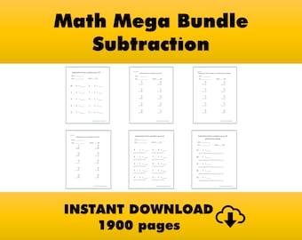 Subtraction worksheets with number lines and answer keys printable pdf grade 1 to grade 4 math practice subtraction math worksheets